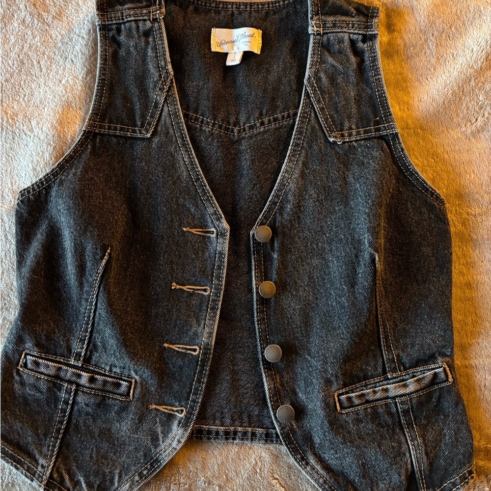 Universal Thread Charcoal Denim Vest